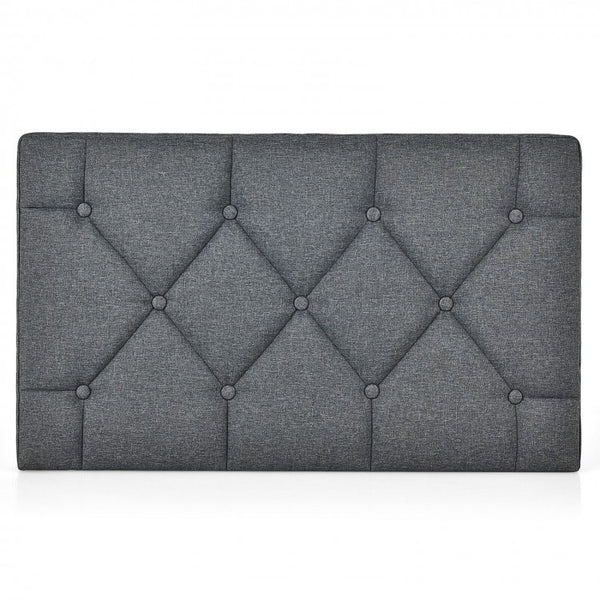 Wall-Mounted Upholstered Bed Headboard - Gray