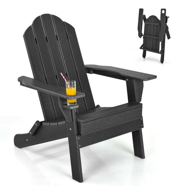 Patio Adirondack Chair - Black