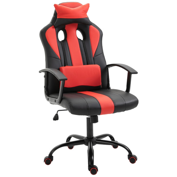 High Back Gaming Computer Home Office Chair - Black and Red
