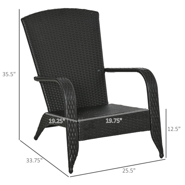 Patio Rattan Chair - Light Gray