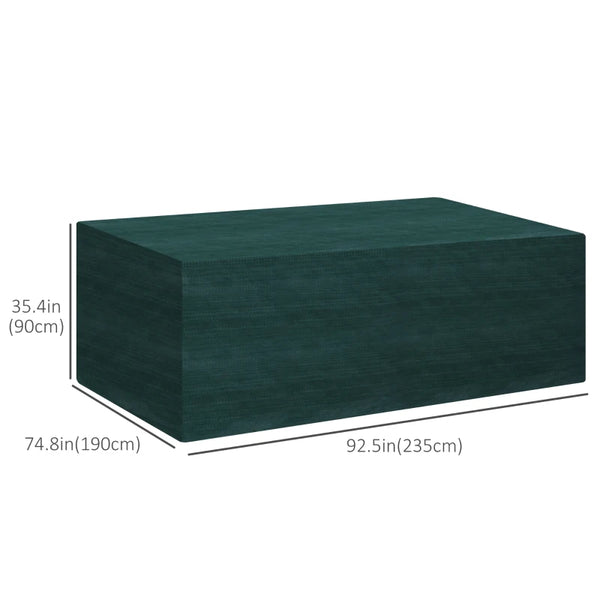 93" x 75" Outdoor Furniture Cover - Dark Green