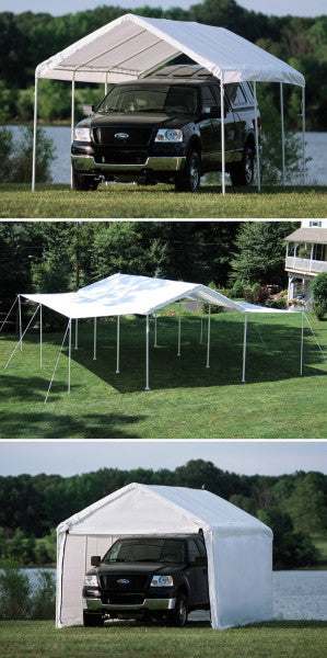 10x20 ft. - 20x24 ft. Extendable 3-in- 1 Canopy Tent with Enclosure Kit and Extension