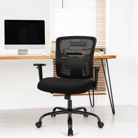 Mesh Swivel Task Office Chair - Black