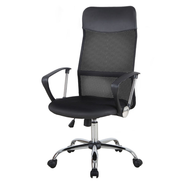 High Back Executive Mesh Home Office Chair - Black