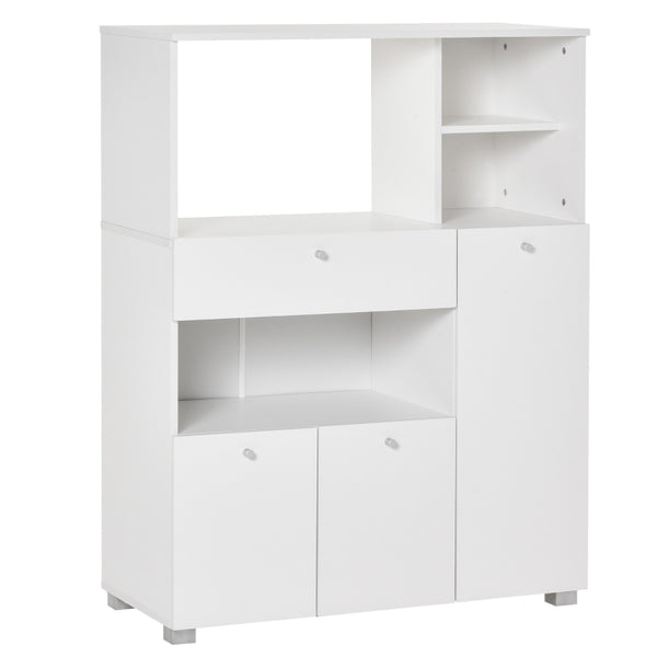 Compact Kitchen Pantry Cabinet - White