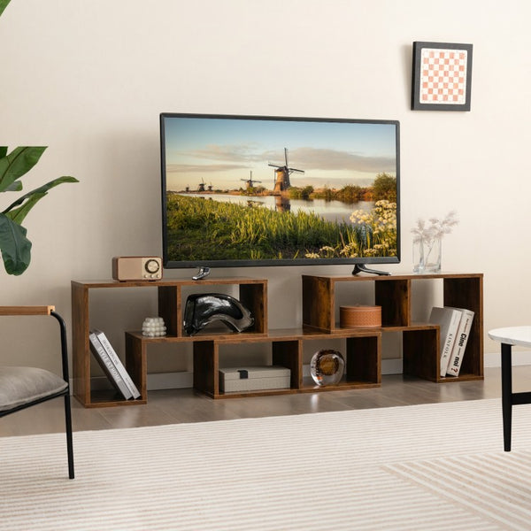 3Pc Console TV Stand - Brown