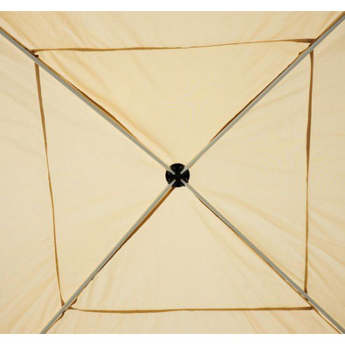 10x10 ft Easy Folding Pop Up Tent with Mesh Sidewalls - Tan