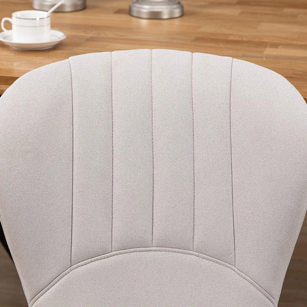 Dining Chairs Set of 2 - Cream White