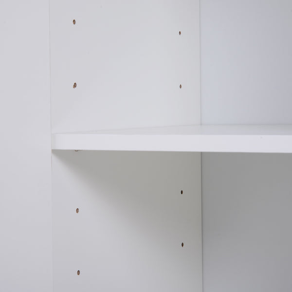 Free Standing Storage Cabinet with Drawers - White