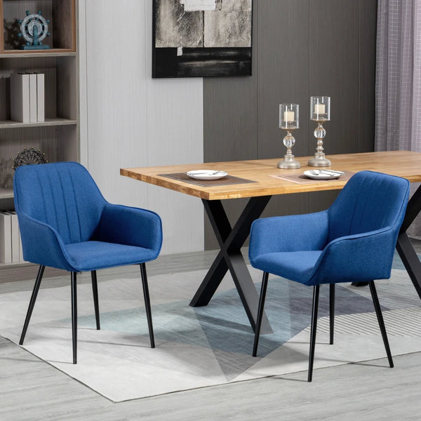 Set of 2 Accent Chairs - Blue