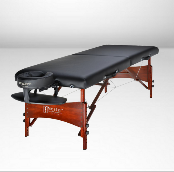 Newport 30" Premium Portable Massage Table Package, Black with Memory Foam