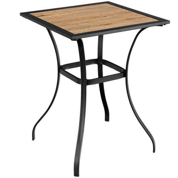 Outdoor Patio Square Bar Table - Natural