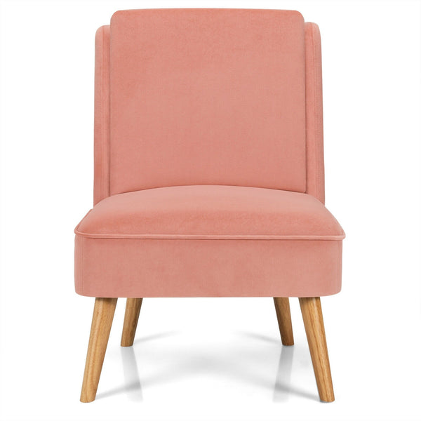 Velvet Accent Chair - Pink
