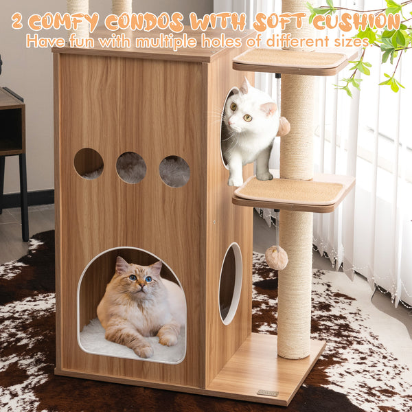 52” Multi-level Cat Play Center - Natural