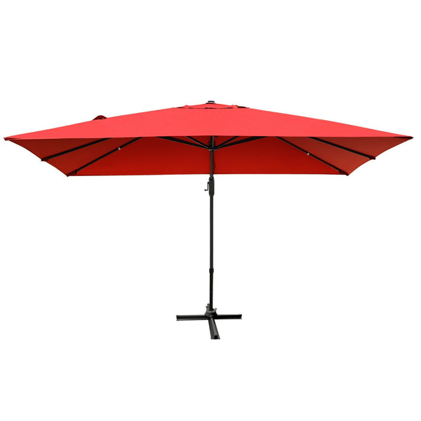 10 x 13ft Rectangular Cantilever Umbrella - Orange