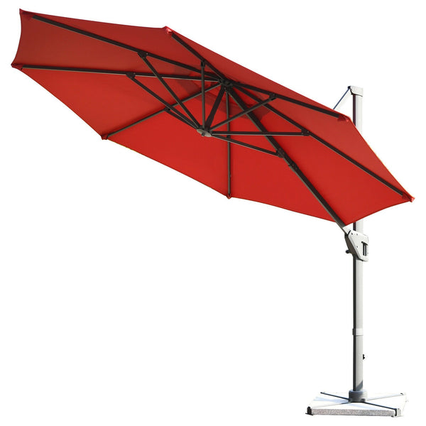 11ft Patio Offset Umbrella - Red