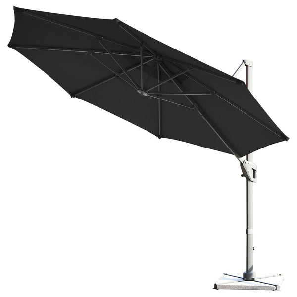 11ft Patio Offset Umbrella - Gray