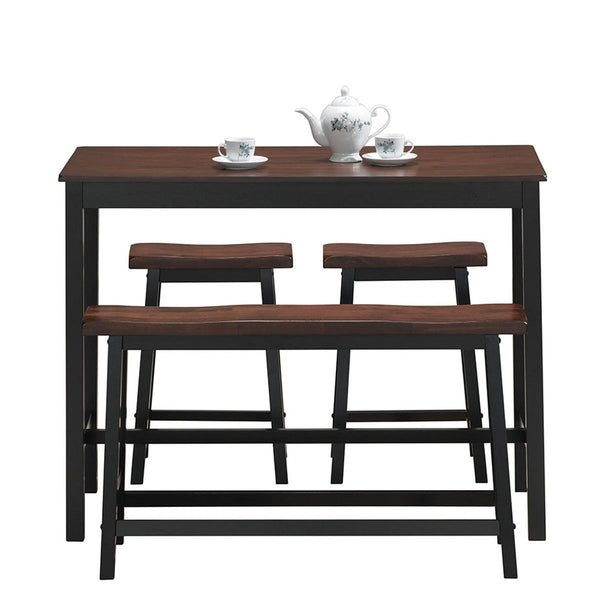 Solid Wood Counter Height Dining Table - Coffee