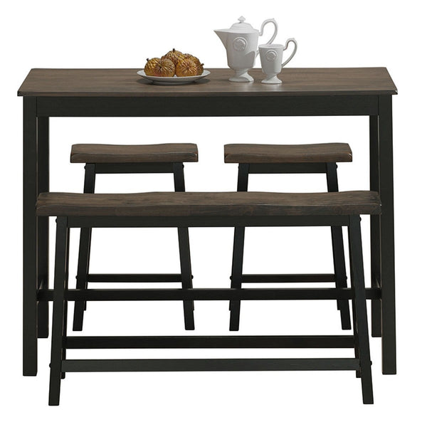 Solid Wood Counter Height Dining Table - Gray