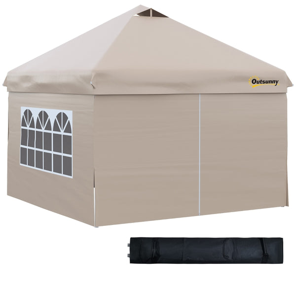 10' x 10' Pop Up Canopy Tent - Beige