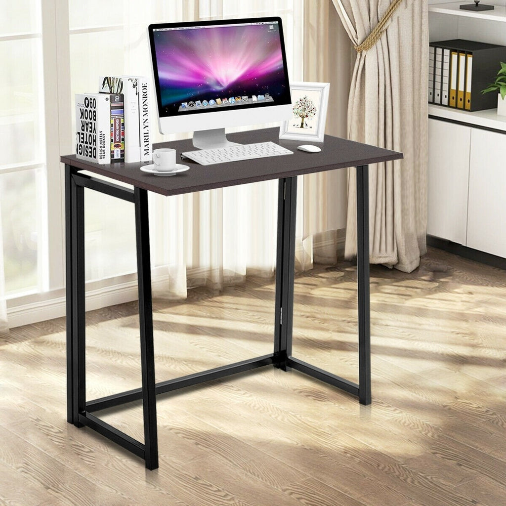 Foldable Computer Writing Desk - Coffee