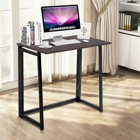 Foldable Computer Writing Desk - Coffee