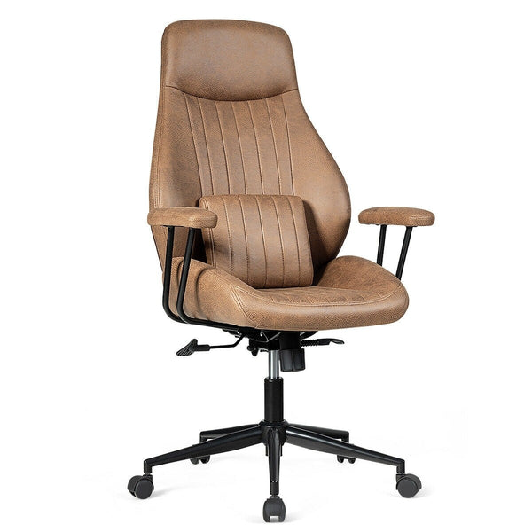 Height Adjustable Ergonomic High Back Office Chair - Brown