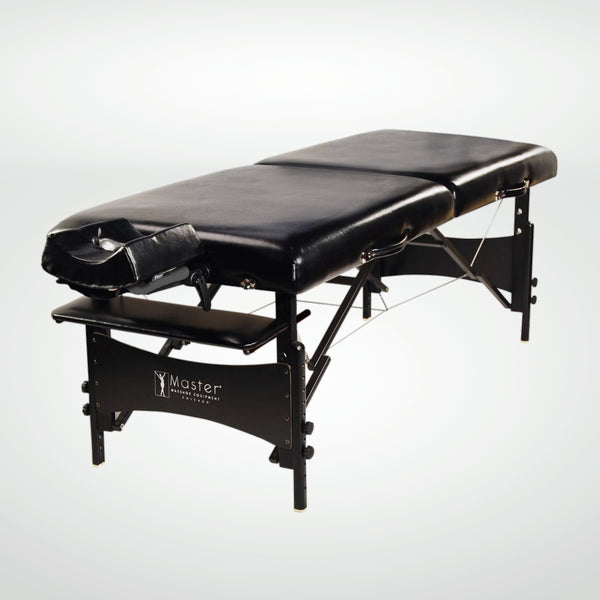 Galaxy 30" Premium Portable Massage Table Package, Black with Memory Foam