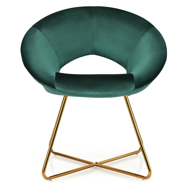 Set of 2 Accent Chairs - Dark Green