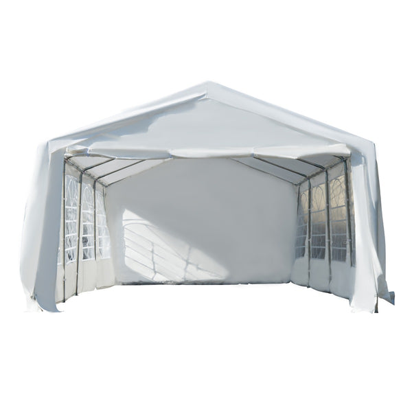 26x13 ft Large Steel Wedding Party Carport Canopy Tent - White