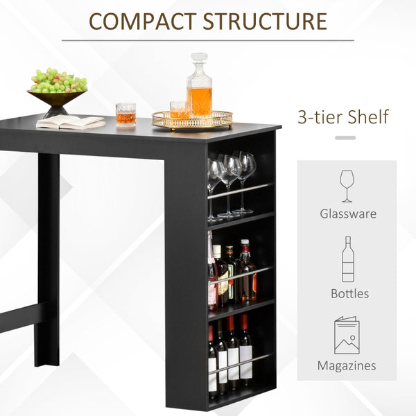 Modern Counter Height Dining Table - Black
