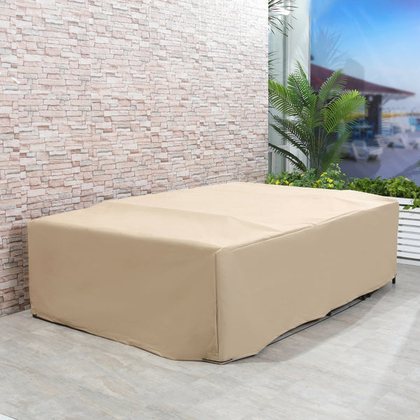 97" x 65" x 26" Outdoor Sectional Patio Furniture Cover - Beige