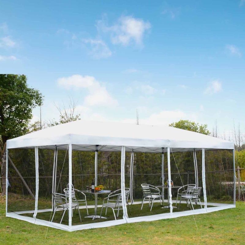 10x20ft Pop Up Wedding Canopy - White
