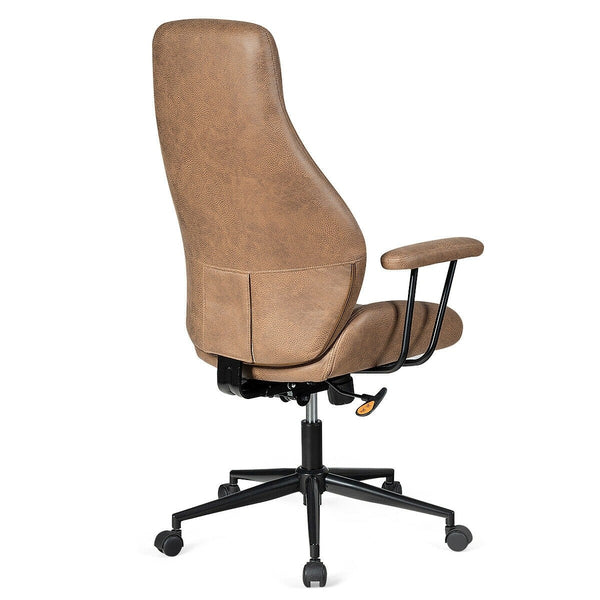 Height Adjustable Ergonomic High Back Office Chair - Brown