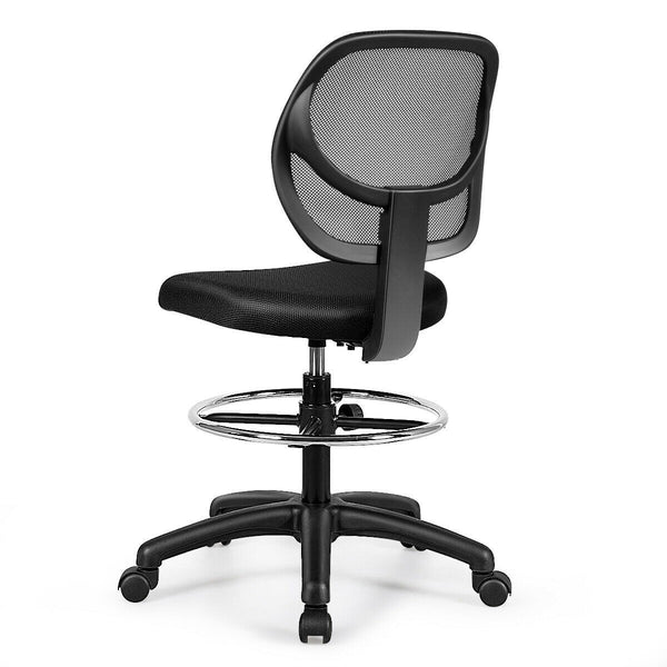 Height Adjustable Mid Back Office Chair - Black