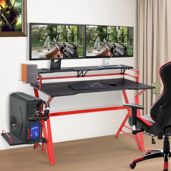 Computer / Gaming Desk - Black and Red