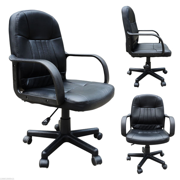 Home Office Mid-Back Chair - Black