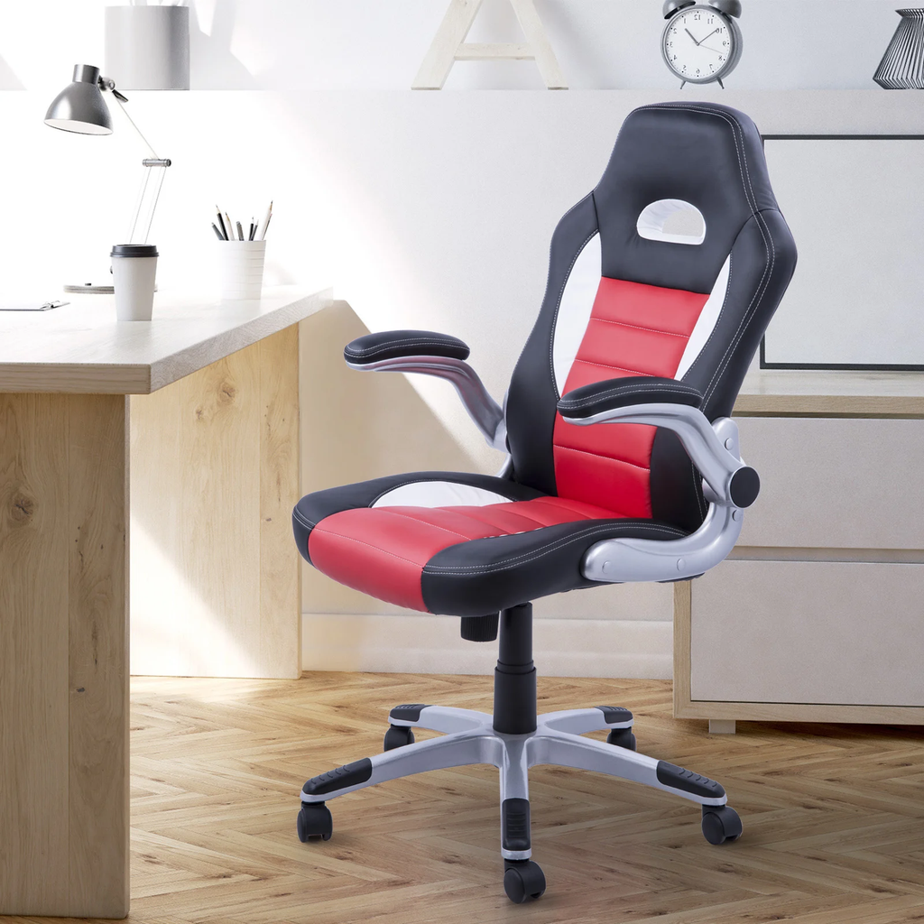 Gaming Computer Home Office Chair - Red and Black