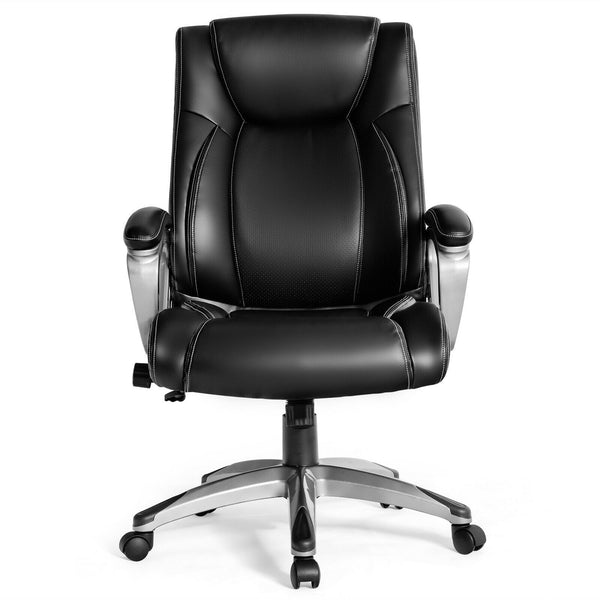 Height Adjustable High Back Executive Office Chair - Black