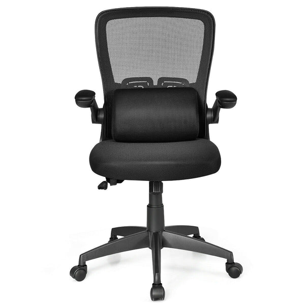 Ergonomic Mesh Office Chair with Flip up Armrest - Black