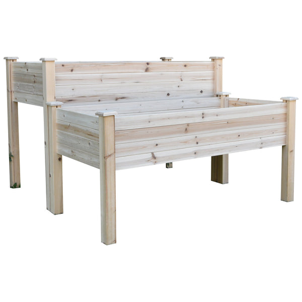2-Tier Wooden Garden Bed