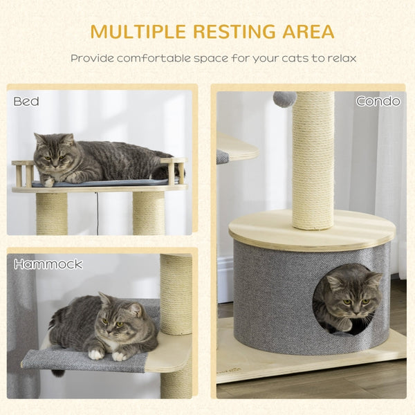 35" Cat Tree Activity Centre - Natural