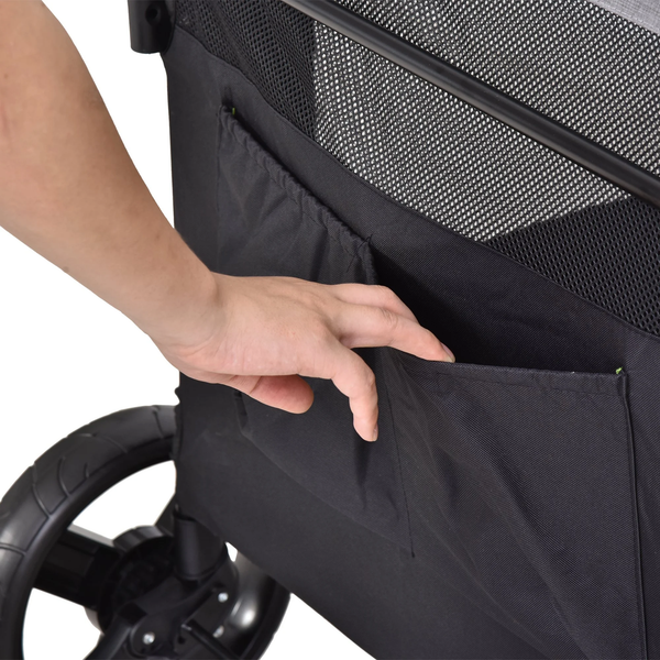 Folding  Pet Stroller Carrier -  Grey