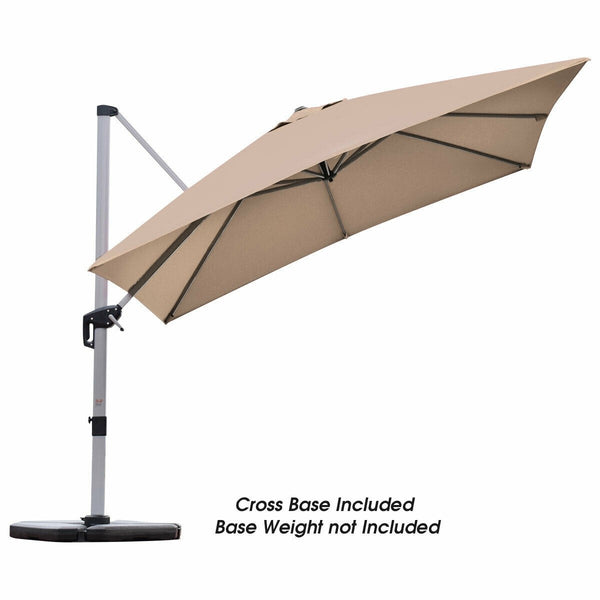 10ft Square Patio Umbrella - Tan