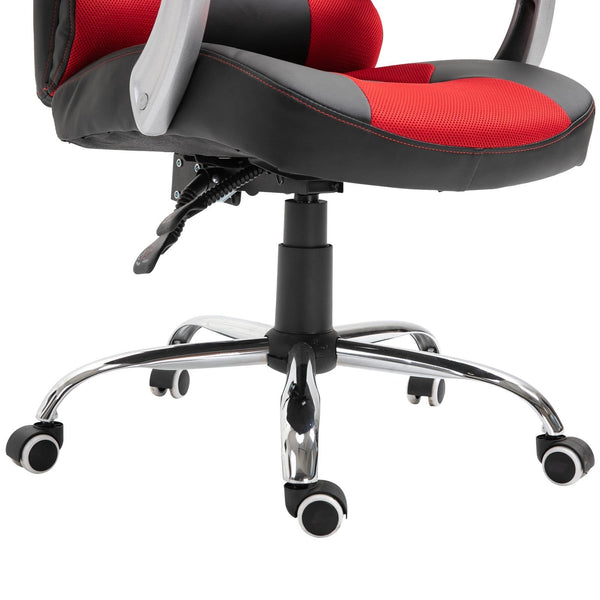 Ergonomic Executive Home Office Chair - Black and Red