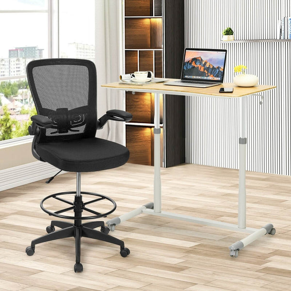 Height Adjustable Computer Desk - Natural