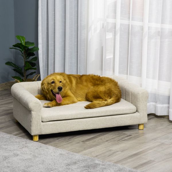 Pet Sofa Bed For Cat or Dog - Light Grey