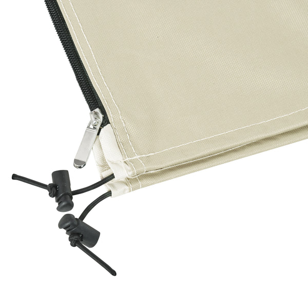 Patio Umbrella Cover with Zipper - Beige/Coffee