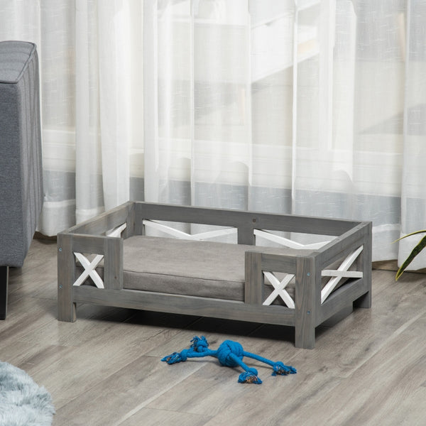 Elevated Dog Bed - Gray