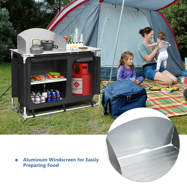 Portable Camping Kitchen and Sink Table